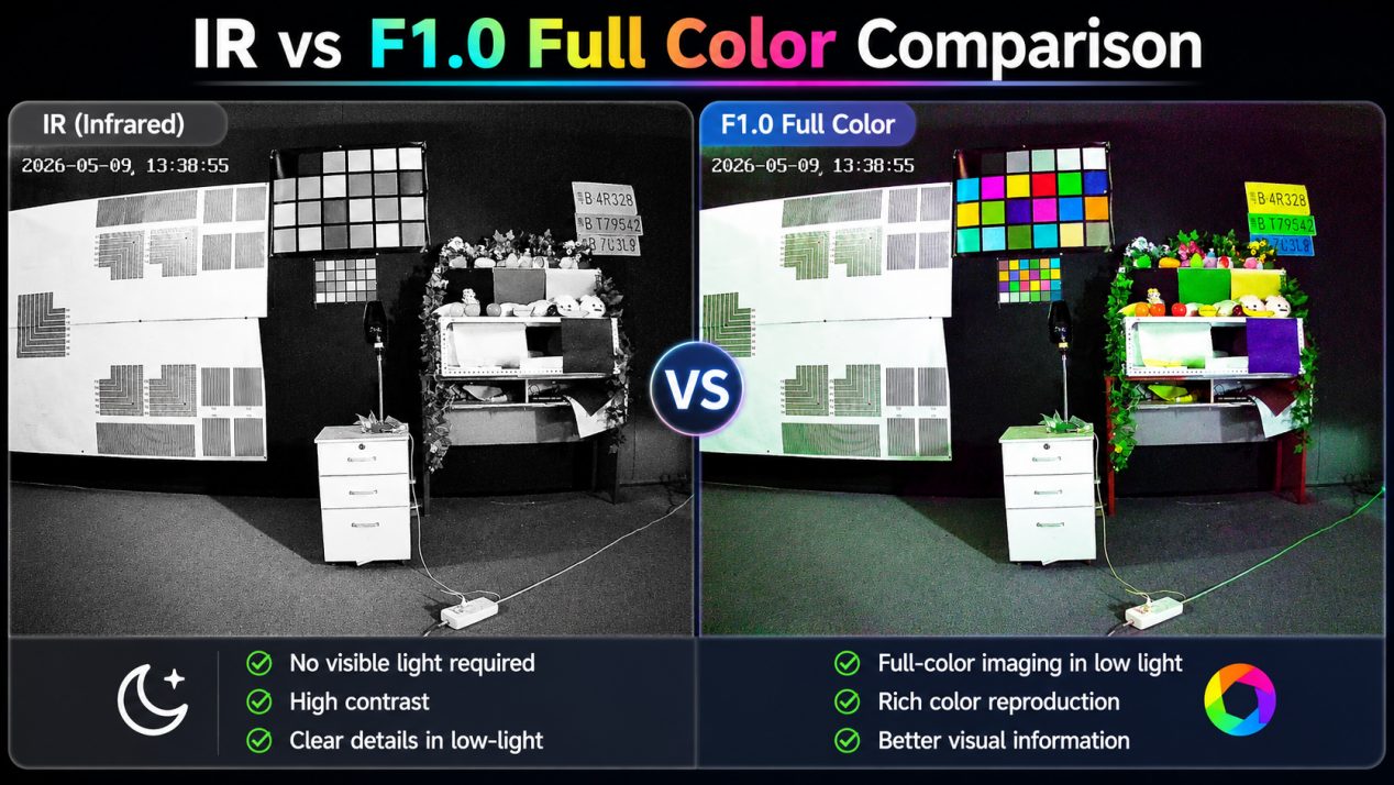 Como as lentes F1.0 para baixa luminosidade permitem vigilância noturna em cores