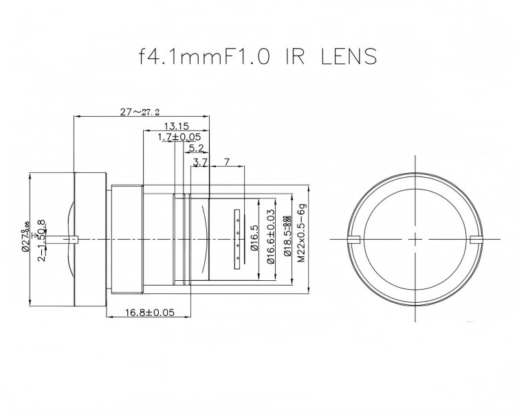 M22 4.1mm Thermal Imaging Lens
